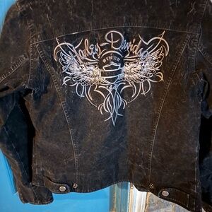 Ladie’s Harley-Davidson Black Jacket with Silver Winged Logo
